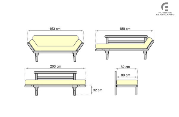Esquema Futón Siesta